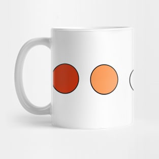 Lesbian Flag Dots Mug